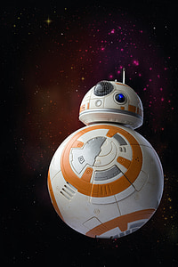 bb8-droid, droid, robot, model, toys, cosmos, space
