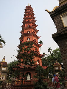 Gió Trung Quốc, ngôi đền, tháp