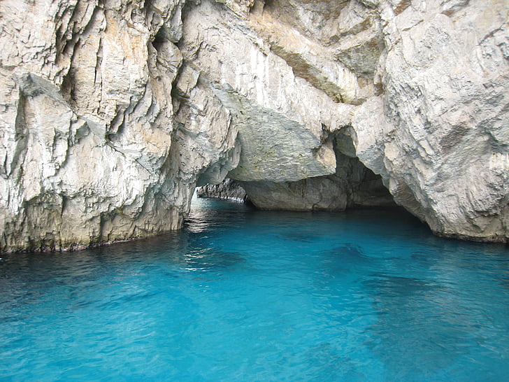 capri, sea, waterholes