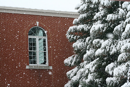 Πάρκο δείτε εκκλησία Μεννονιτών, Mennonite, Εκκλησία, Χειμώνας, χιόνι, αρχιτεκτονική, θρησκεία