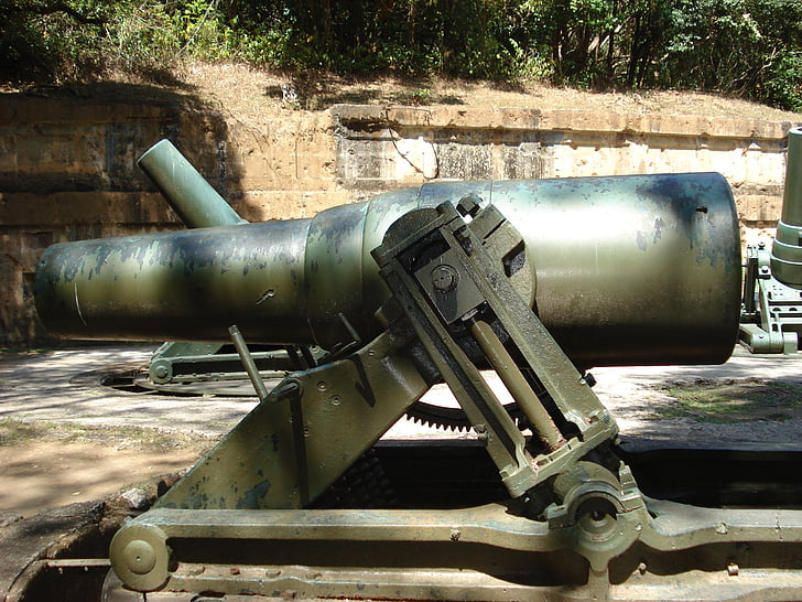 île de Corregidor, guerre, Bataille, Vintage, Philippines, histoire, Cannon