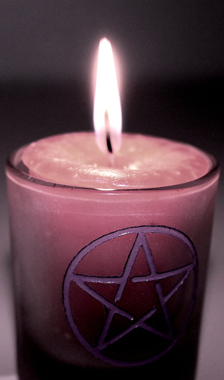 Kouzelná svíčka, svíčka magick, Wicca, Pagan, plamen, náboženství, okultní