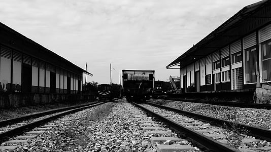 jernbanespor, aguachica, jern, transport, toget, gamle, Railway