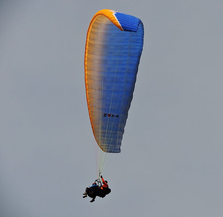 padobransko jedrenje, paraglidom, padobran, šarene, aktivnost, sportski, nebo