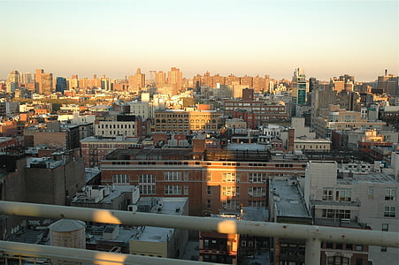 město, budovy, městský, Architektura, New york, Manhattan, Panoráma města