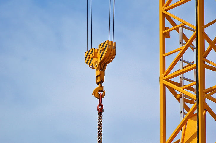 crane, baukran, load crane, crane arm, lift loads, construction work, site