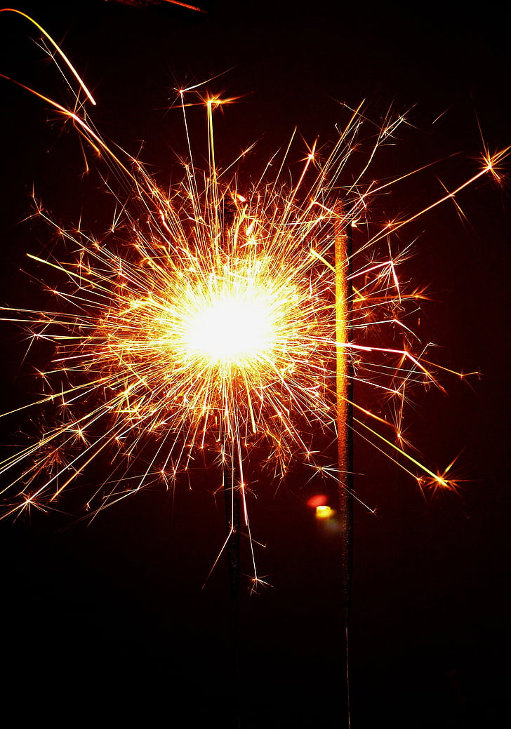 celebració, foc, focs artificials, salutació, Felicitacions, targetes de felicitació, llum