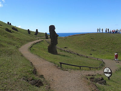 rapa, Nui, Húsvét-sziget, rapa nui, Chile, moai, hangaroa