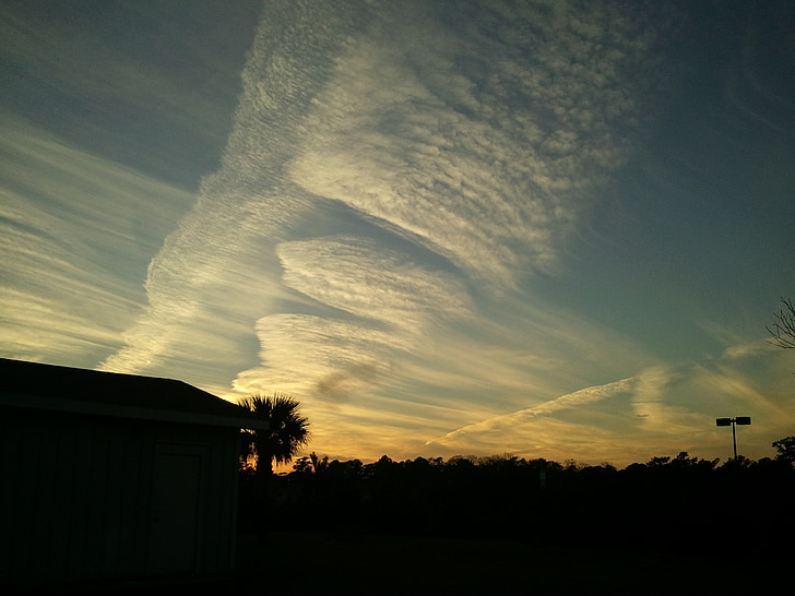 Alabama, Costa do Golfo, céu, nuvens, ao ar livre, cênica, tranquilo