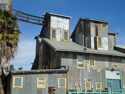 usine, usine de haricot, historique, Californie, architecture, maison, bâtiment extérieur