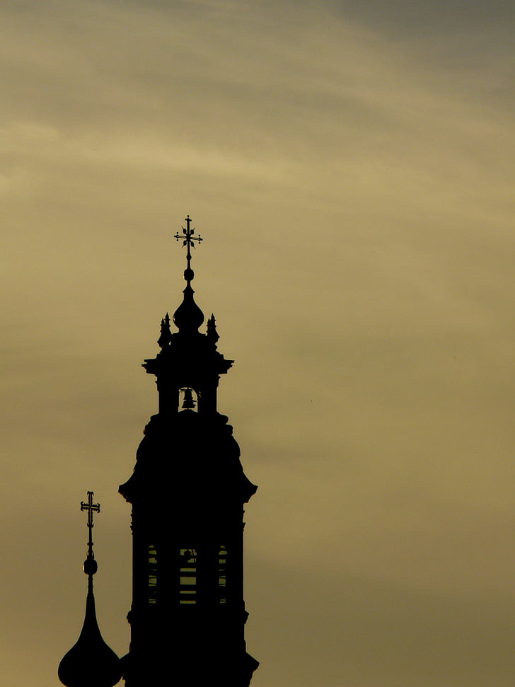 tornet, kyrkan, arkitektur, Polen, Warszawa, allvaret i, religion