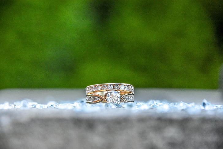 diamant, Poroka, sodelovanje, prstan, nakit, pega