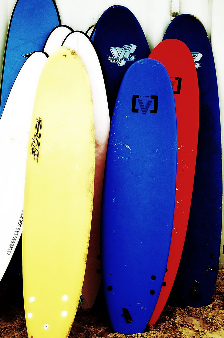 desporto, surf, diversão, escola de surf