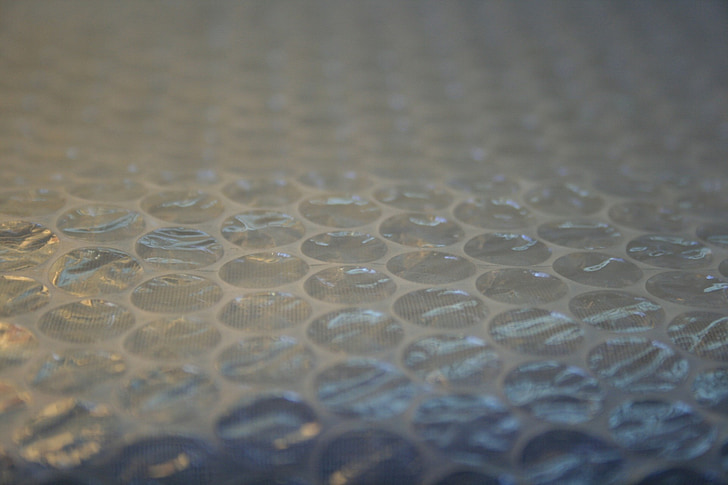 bubbelplast, bubbla, wrap, transparent, förpackning, material, skydd