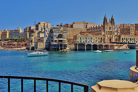 malta, architecture, outside, water, boats, ships, harbor