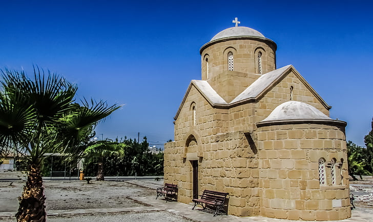 Gereja, Ortodoks, arsitektur, agama, Siprus, Larnaca, Ayios Kyklades