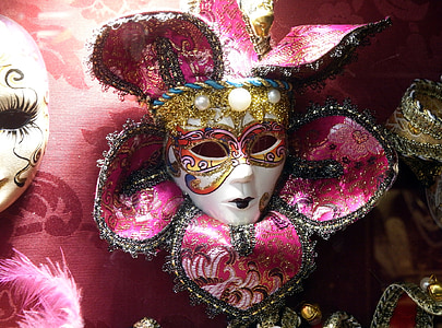 Karneval, maska, šarene, boja, Brazilski, ukrasne