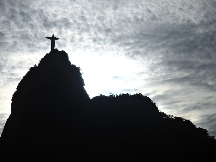 Корковадо, Рио де Жанейро, Христос Изкупителя, Бразилия, Христос, кръст, християнството