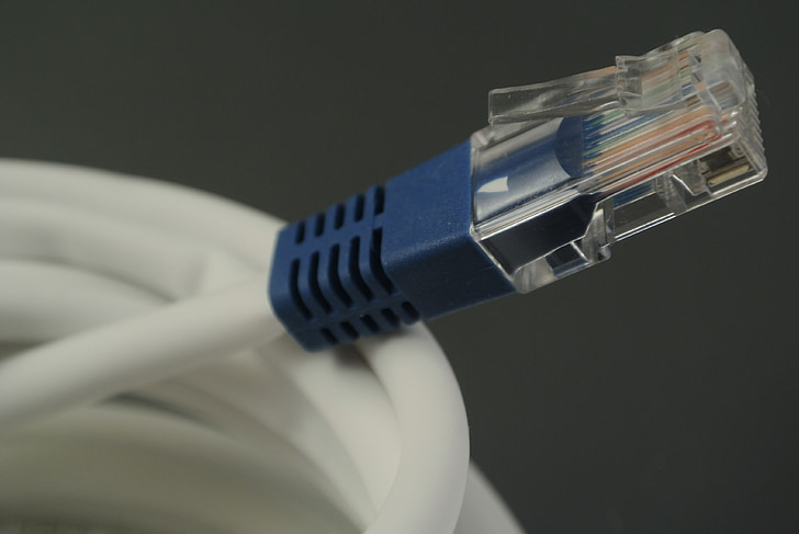 netwerk, kabel, Plug