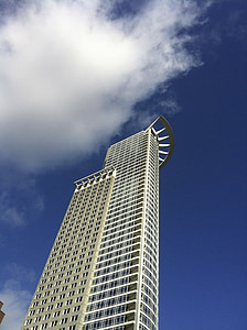 フランクフルト, 超高層ビル, スカイライン, 建物, 市, 高層ビル