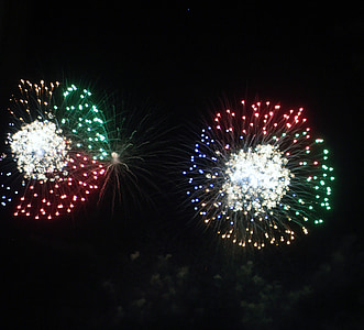 Feuerwerk, Feier, Explosion, Nacht, Himmel, 'Nabend, neues Jahr