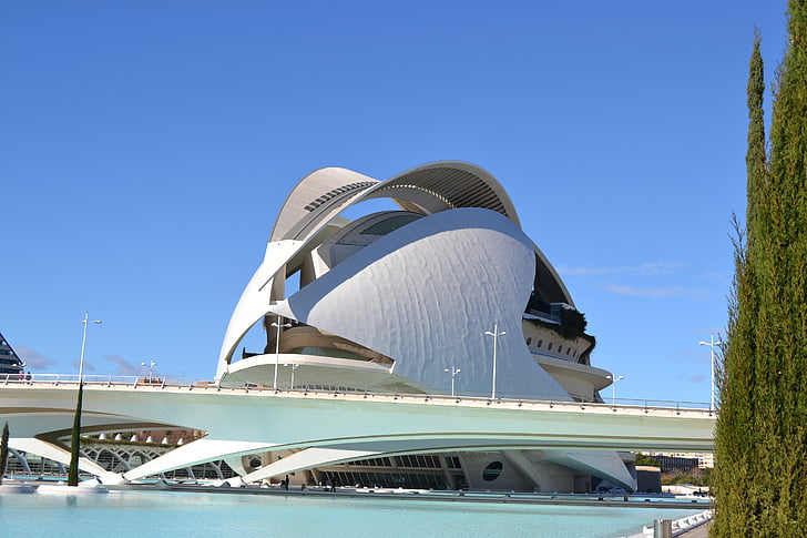 kaupungin arts and sciences, Välimeren, arkkitehtuuri, moderni, yhteisön, matkustaa, Valencia