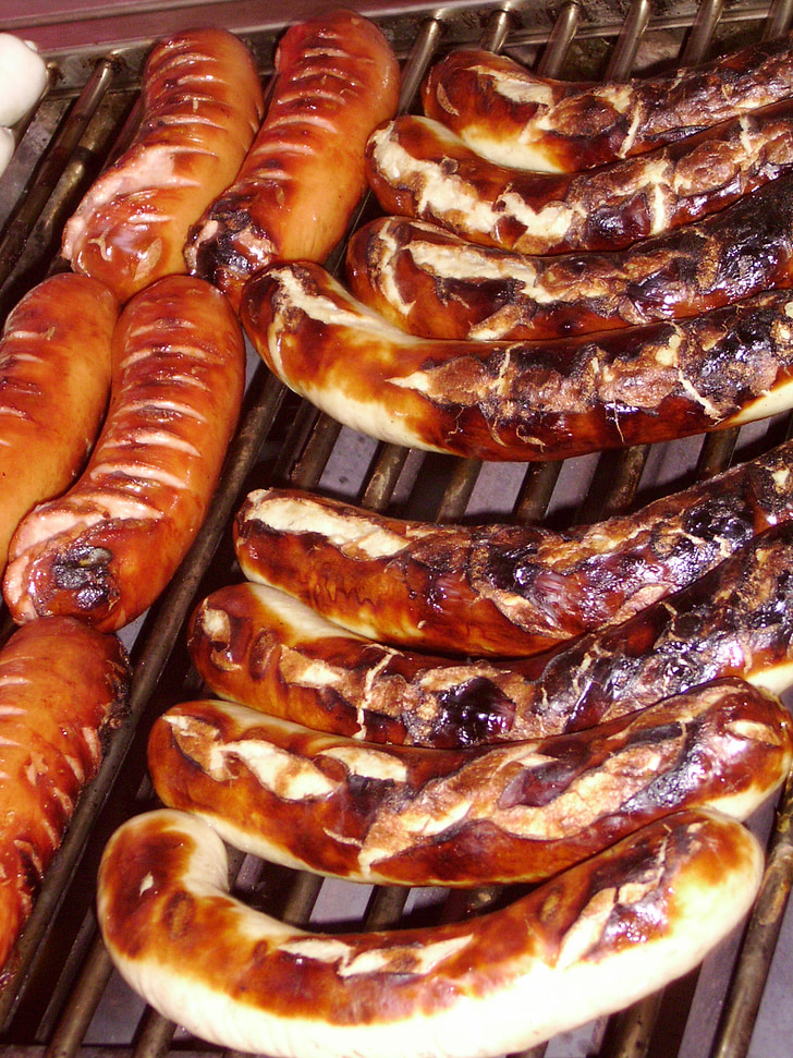 bratwurst, sausage, grill, barbecue, grill sausage, food, grilling