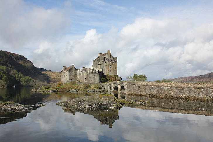 reflection, scotland, c, scottish, highlands, loch, landmark
