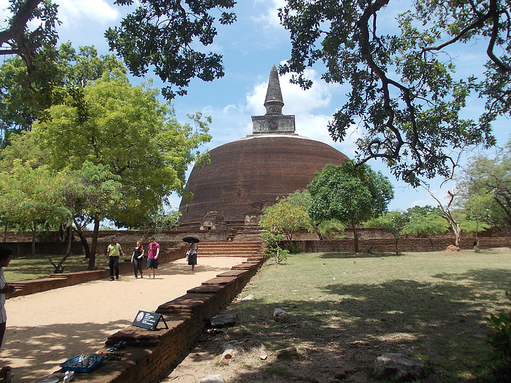 starověké, ruiny, Srí lanka, Polonnaruwa