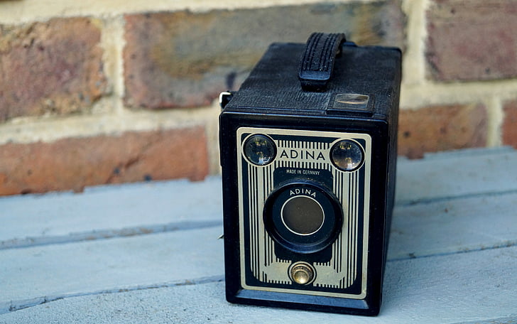 fotoğraf makinesi, eski fotoğraf makinesi, adina, kutusu kamera, Nostalji, eski, Retro