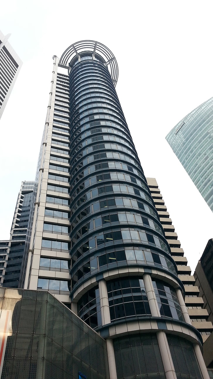 costruzione, Skycraper, Singapore, grattacielo, architettura, edificio per uffici, esterno di un edificio
