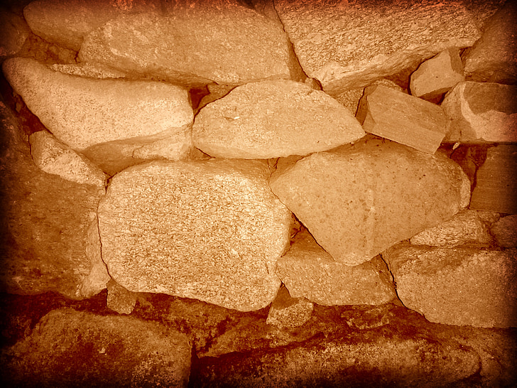 kamienie, ściany, Sepia, ściana, Mural, kamień, tło