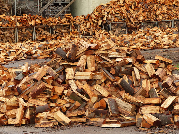 wood, holzstapel, firewood, growing stock, combs thread cutting, timber industry, timber