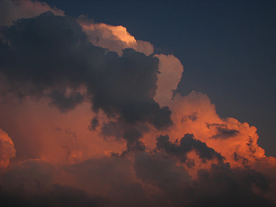 Nuvola, Partly Cloudy, cupo, tempesta, nubi cumuliformi, stato d'animo, cielo drammatico