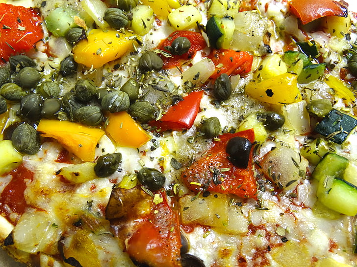 Πίτσα, λαχανικά, μπαχαρικά, τροφίμων, Ιταλικά, επεξεργασμένο τυρί, επωφελούνται από