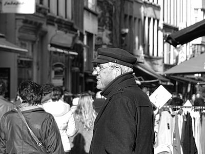 fotografia de carrer, Anvers, carrer, Hoogstraat, persones, mercat, resta