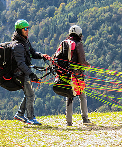 paragliding, verlangen, vliegen, partner, samenhang, sport, Dom