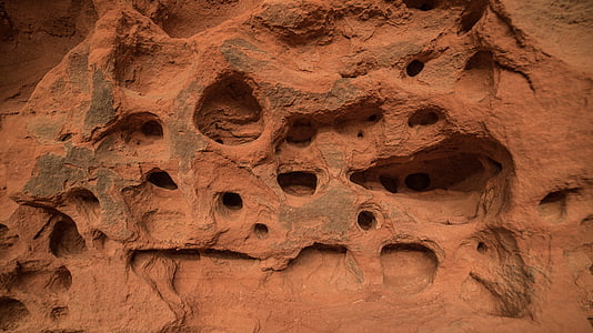 アリゾナ州, 砂漠, 洞窟, 壁, 赤い岩, 南西部, 自然