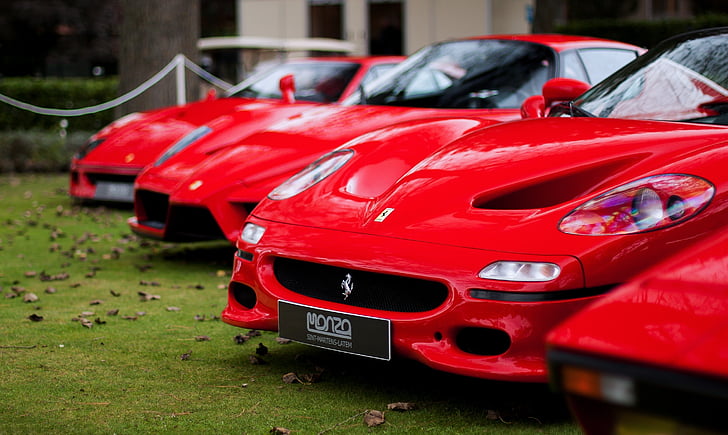 Ferrari, Monza, sarkanā mašīna, Rosso corsa, Enzo, automašīnas, sporta auto