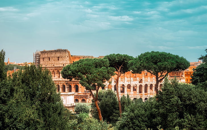 Rom, Italien, Colosseum, vartegn, historiske, turisme, City