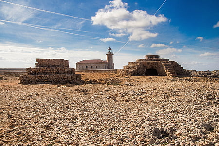 Punta nati, Menorca, ön, Spanien, Balearerna, Costa, havet