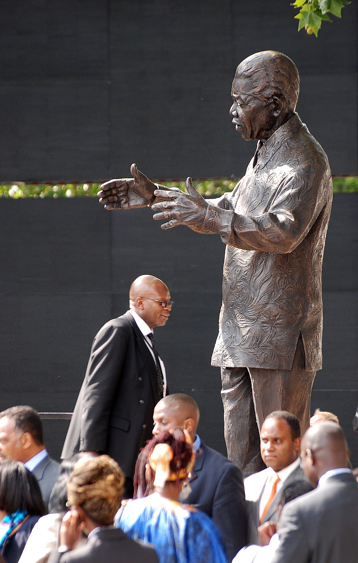 Nelson Mandela, Statue, Bronze, London, Gedenkstätte, Bundesplatz