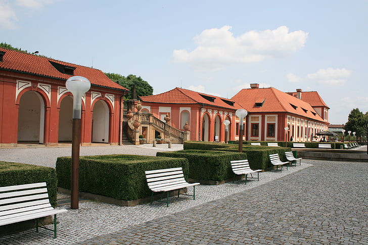pałacyku, Praga, Troja, budynek, Zamek, Historia, historyczne
