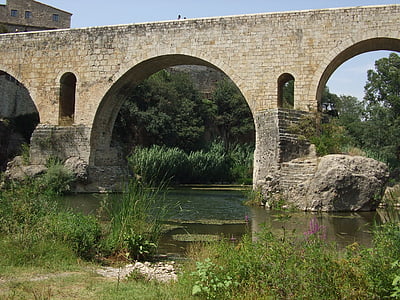 Besalú, Ponte, Catalogna, Spagna, fiume, Ponte - uomo fatto struttura, architettura