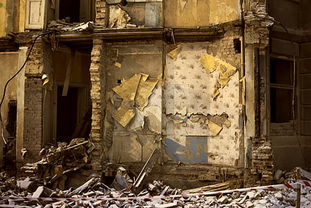 dévastation, bâtiment, Ruin, architecture, structure, débris