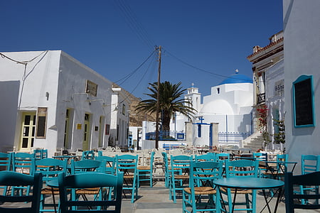 greek, village, white houses, island, greece, summer, cyclades