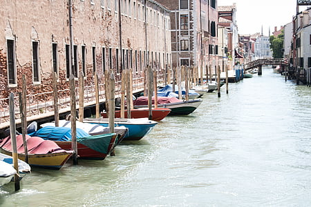 Italien, Venedig, Europa, arkitektur, byggnader, Street, gamla