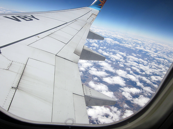 Nuvola, aereo, cielo, viaggio, blu, aeroplano, finestra