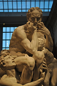Ugolino a jeho synové, Marvel, sochařství, Jean-baptiste carpeaux, Metropolitní muzeum umění, New york, Spojené státy americké