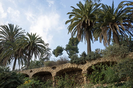 Parco Güell, Gaudi, Barcellona, punto di riferimento, Monumento, Catalogna, Spagna
